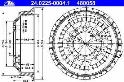 Тормозной барабан ATE купить