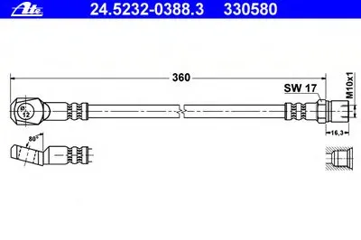 Тормозной шланг ATE купить