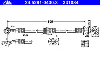 Тормозной шланг ATE купить