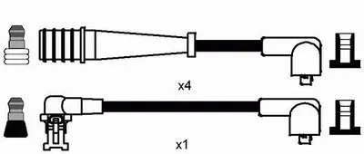 Комплект проводов зажигания NGK купить