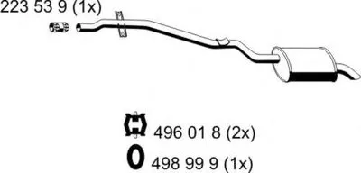 Глушитель выхлопных газов конечный ERNST купить