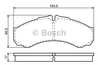 Комплект тормозных колодок, дисковый тормоз BOSCH купить