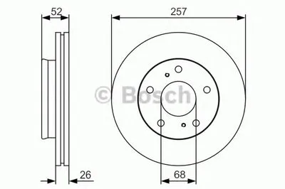 Тормозной диск BOSCH купить