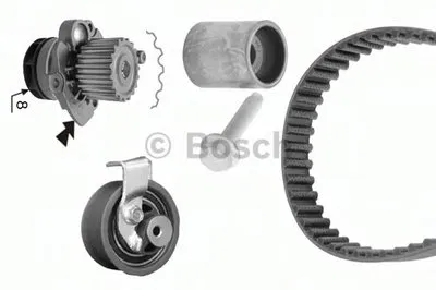Водяной насос + комплект зубчатого ремня BOSCH купить