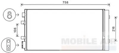 Конденсатор, кондиционер VAN WEZEL купить