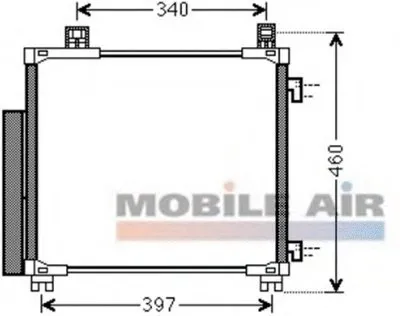 Конденсатор, кондиционер VAN WEZEL купить