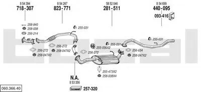 Система выпуска ОГ BOSAL купить