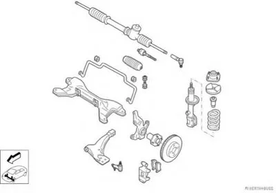 Рулевое управление; Подвеска колеса HERTH+BUSS JAKOPARTS купить