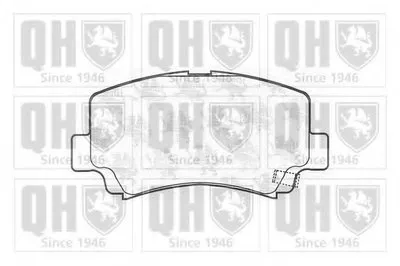 Комплект тормозных колодок, дисковый тормоз QUINTON HAZELL купить