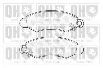 Комплект тормозных колодок, дисковый тормоз QUINTON HAZELL купить