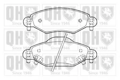 Комплект тормозных колодок, дисковый тормоз QUINTON HAZELL купить