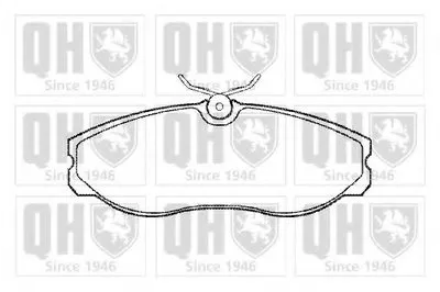 Комплект тормозных колодок, дисковый тормоз QUINTON HAZELL купить