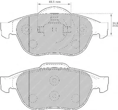 Комплект тормозных колодок, дисковый тормоз PREMIER FERODO купить