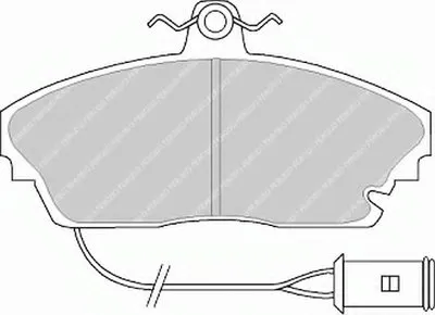 Комплект тормозных колодок, дисковый тормоз PREMIER FERODO купить