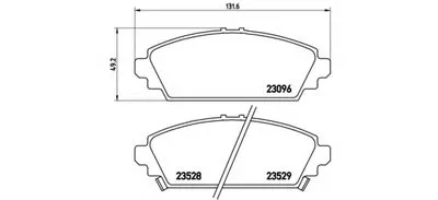 Комплект тормозных колодок, дисковый тормоз BREMBO купить