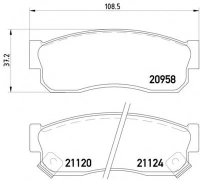 Комплект тормозных колодок, дисковый тормоз MINTEX купить