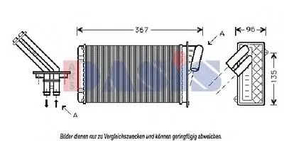 Теплообменник, отопление салона AKS DASIS купить