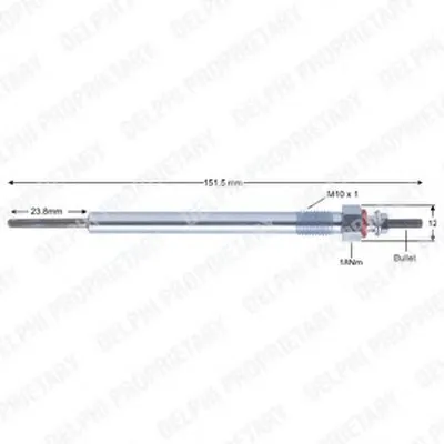 Свеча накаливания DELPHI купить