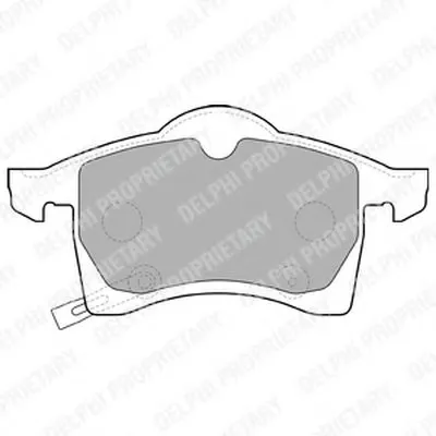Комплект тормозных колодок, дисковый тормоз DELPHI купить