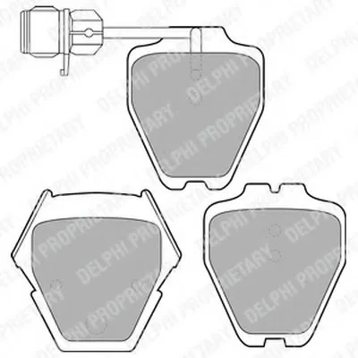 Комплект тормозных колодок, дисковый тормоз DELPHI купить