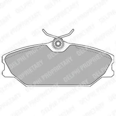 Комплект тормозных колодок, дисковый тормоз DELPHI купить