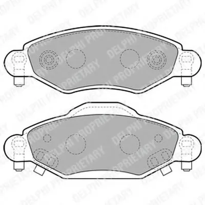Комплект тормозных колодок, дисковый тормоз DELPHI купить