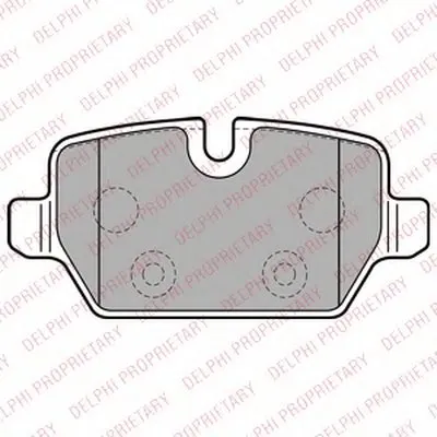 Комплект тормозных колодок, дисковый тормоз DELPHI купить