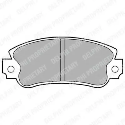 Комплект тормозных колодок, дисковый тормоз DELPHI купить