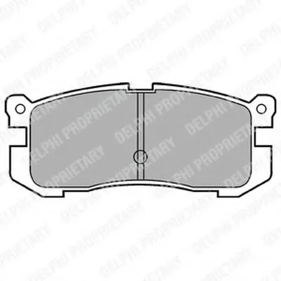 Комплект тормозных колодок, дисковый тормоз DELPHI купить