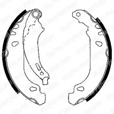 Комплект тормозных колодок DELPHI купить