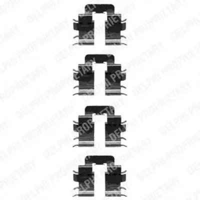 Комплектующие, колодки дискового тормоза DELPHI купить