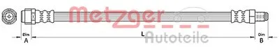 Тормозной шланг METZGER купить