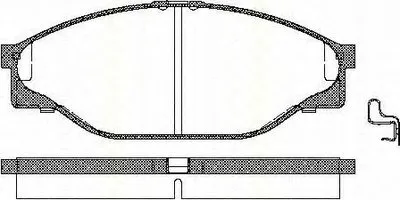 Комплект тормозных колодок, дисковый тормоз TRISCAN купить