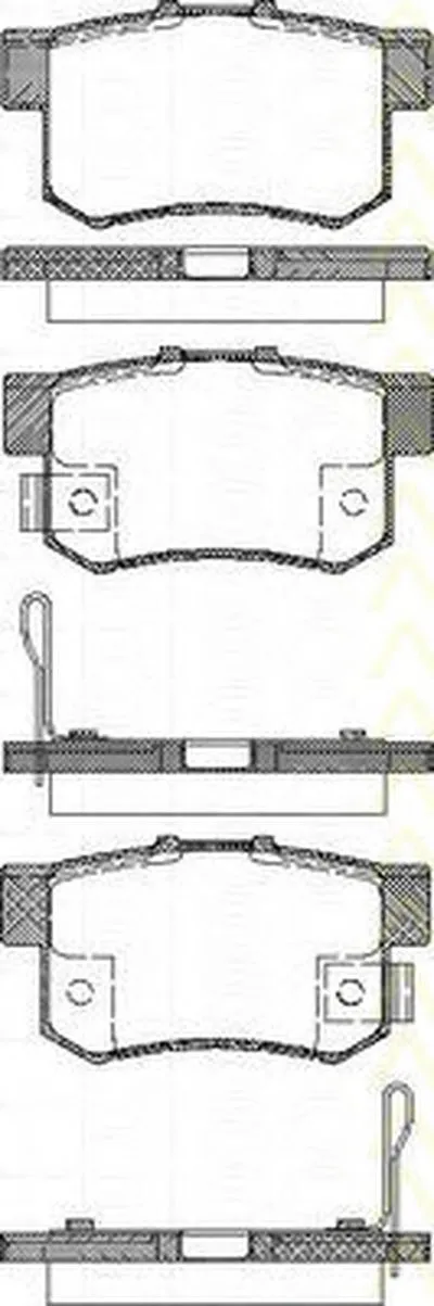 Комплект тормозных колодок, дисковый тормоз TRISCAN купить