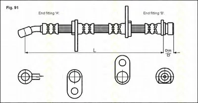 Тормозной шланг TRISCAN купить