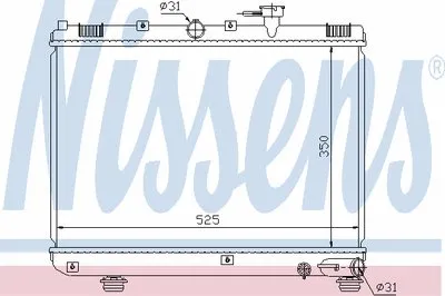 Радиатор, охлаждение двигателя NISSENS купить