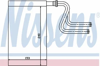 Теплообменник, отопление салона NISSENS купить