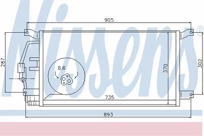 Конденсатор, кондиционер NISSENS купить