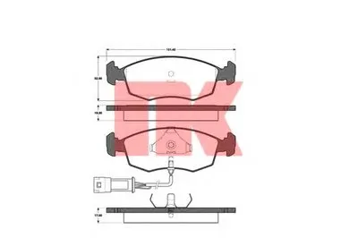 Комплект тормозных колодок, дисковый тормоз NK купить