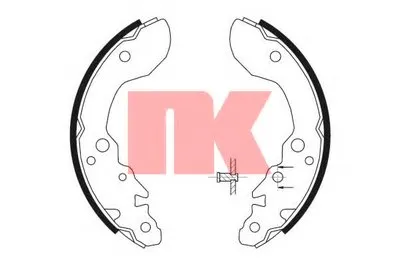 Комплект тормозных колодок NK купить