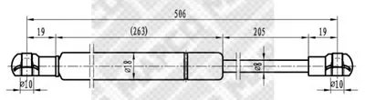 Газовая пружина, капот MAPCO купить