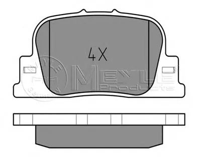 Комплект тормозных колодок, дисковый тормоз MEYLE купить
