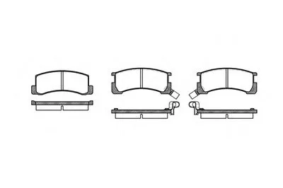 Комплект тормозных колодок, дисковый тормоз REMSA купить