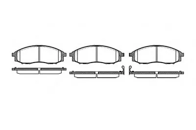 Комплект тормозных колодок, дисковый тормоз REMSA купить