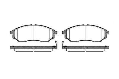 Комплект тормозных колодок, дисковый тормоз REMSA купить