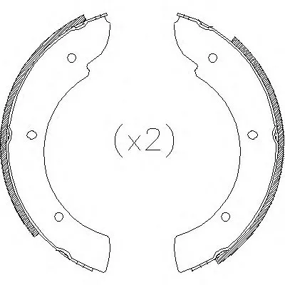 Комплект тормозных колодок, стояночная тормозная система REMSA купить
