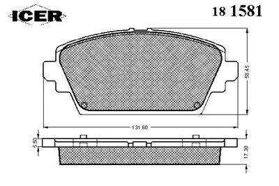 Комплект тормозных колодок, дисковый тормоз ICER купить