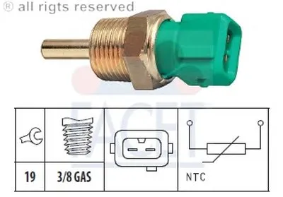 Датчик, температура охлаждающей жидкости; Датчик, температура охлаждающей жидкости; Датчик, температура охлаждающей жидкости FACET купить
