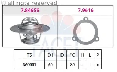Термостат, охлаждающая жидкость FACET купить