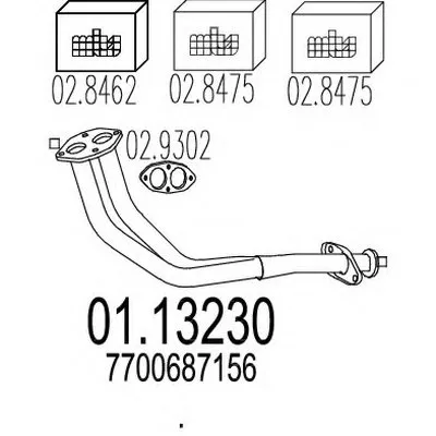 Труба выхлопного газа MTS купить